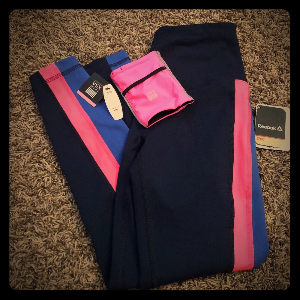 Adidas speedwick workout pants & wristband holder